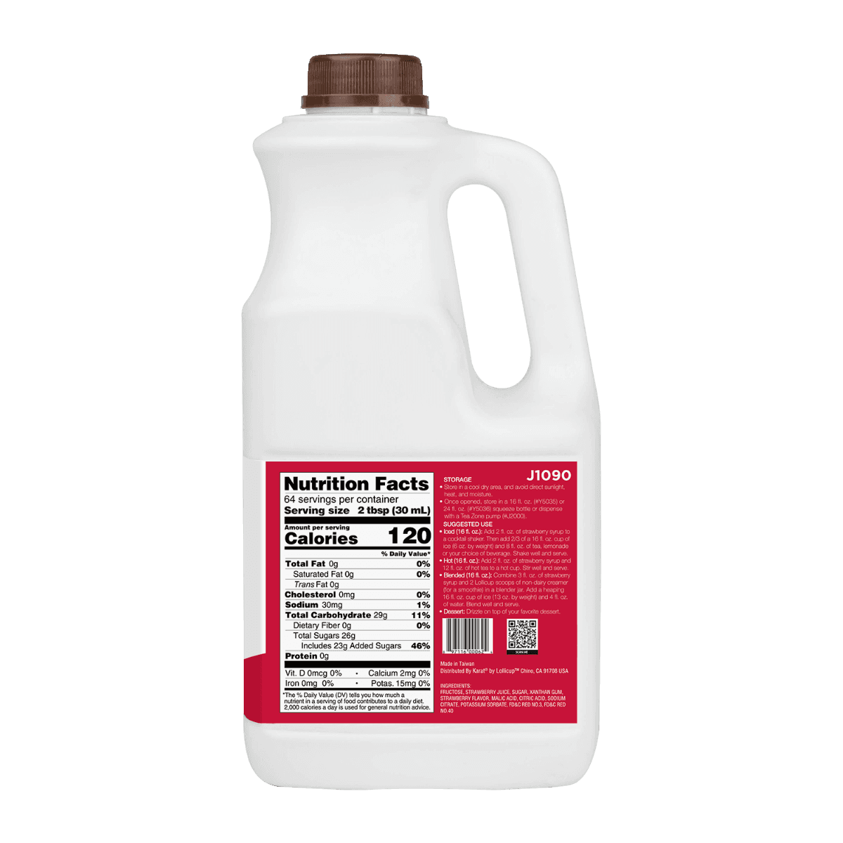 Tea Zone - Strawberry Syrup (J1090)